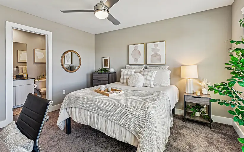 furnished bedroom